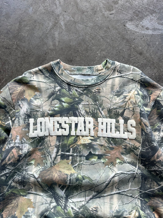 LONESTAR HILLS TREE CAMO CREWNECK