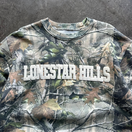 LONESTAR HILLS TREE CAMO CREWNECK