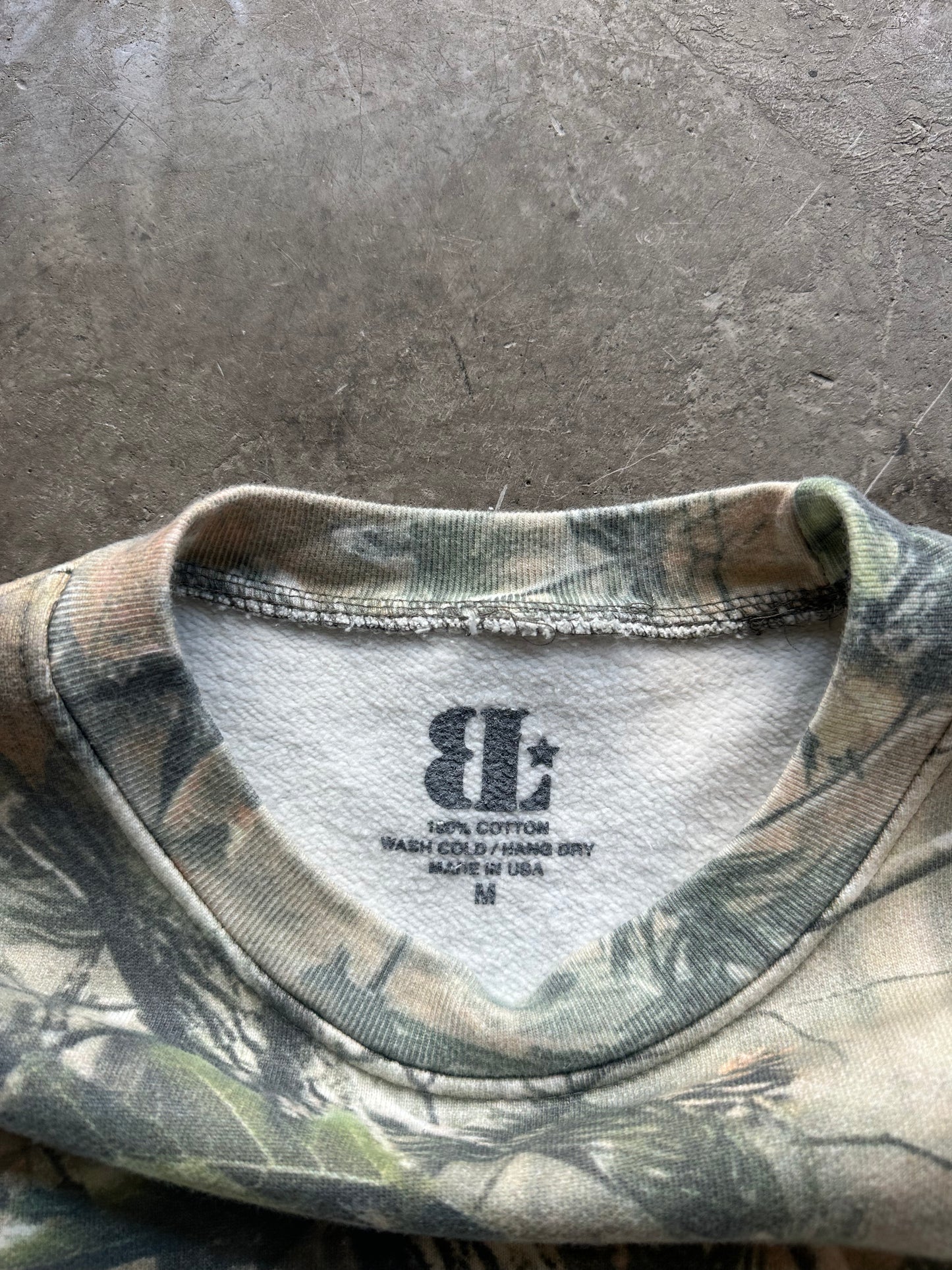 LONESTAR HILLS TREE CAMO CREWNECK