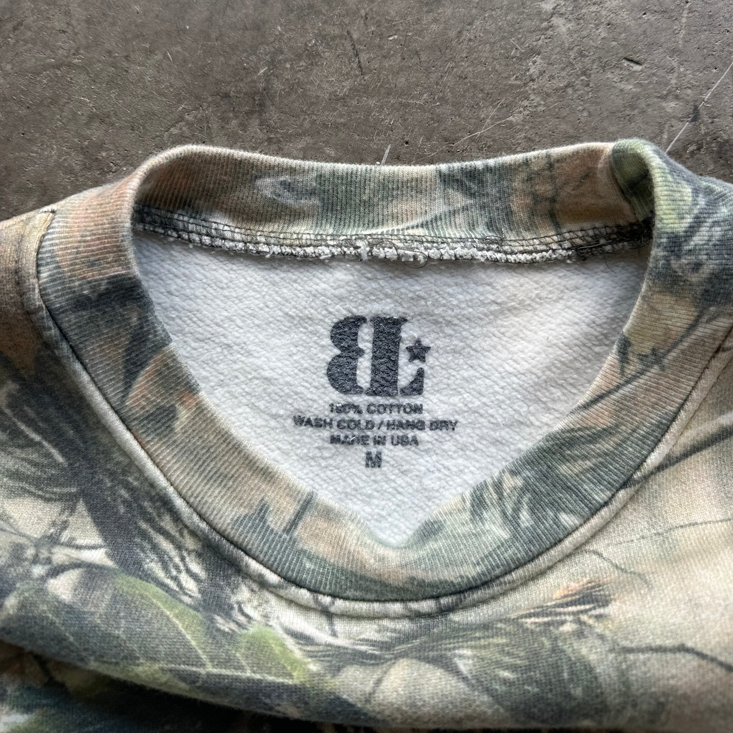 LONESTAR HILLS TREE CAMO CREWNECK