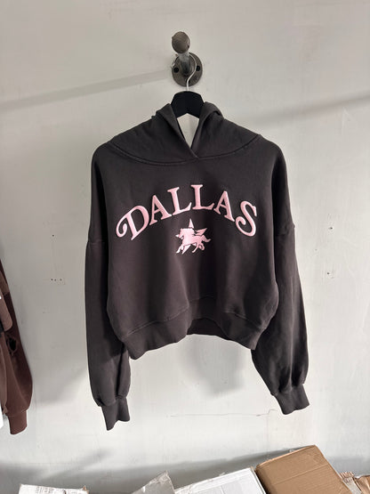 DALLAS PUFF PRINT CROPPED HOODIE: VALENTINES EDITION