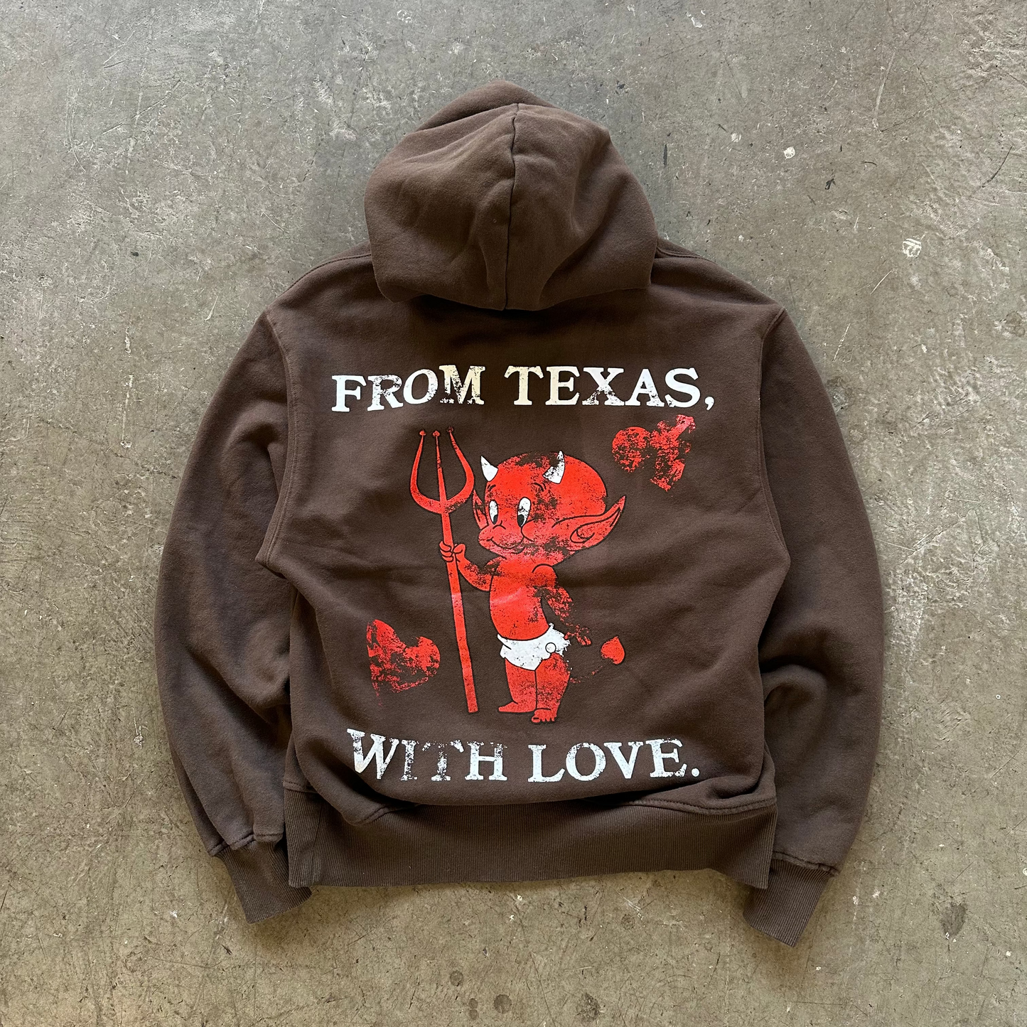 FROM TEXAS WITH LOVE FULL ZIP HOODIE