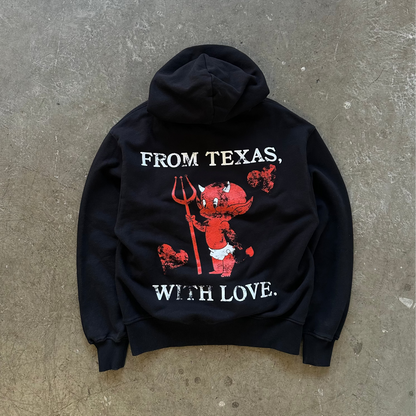 FROM TEXAS WITH LOVE FULL ZIP HOODIE