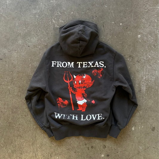 FROM TEXAS WITH LOVE FULL ZIP HOODIE