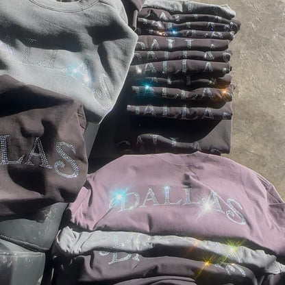 DALLAS RHINESTONE  TEE